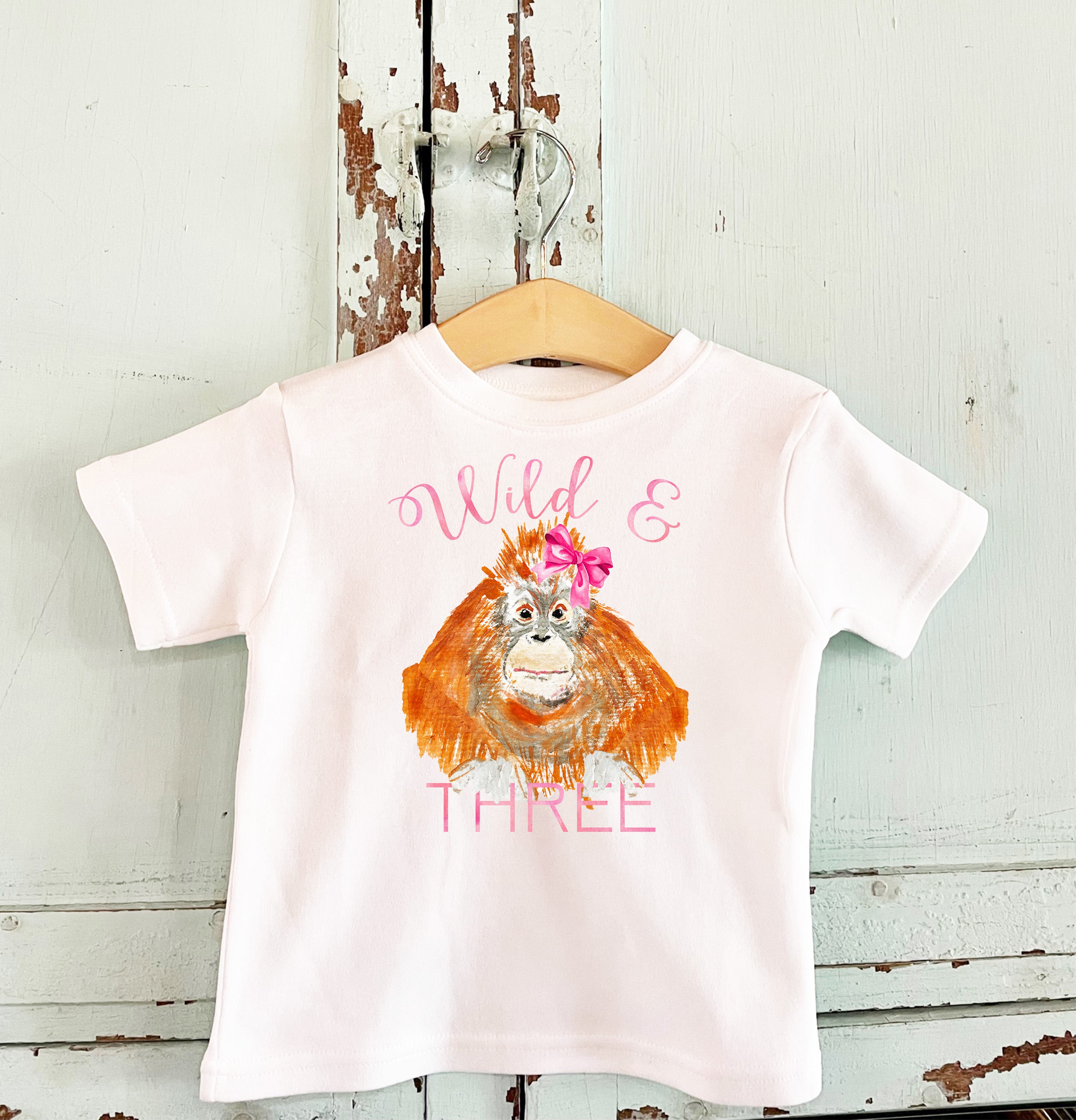 Wild and Three! Birthday Tee