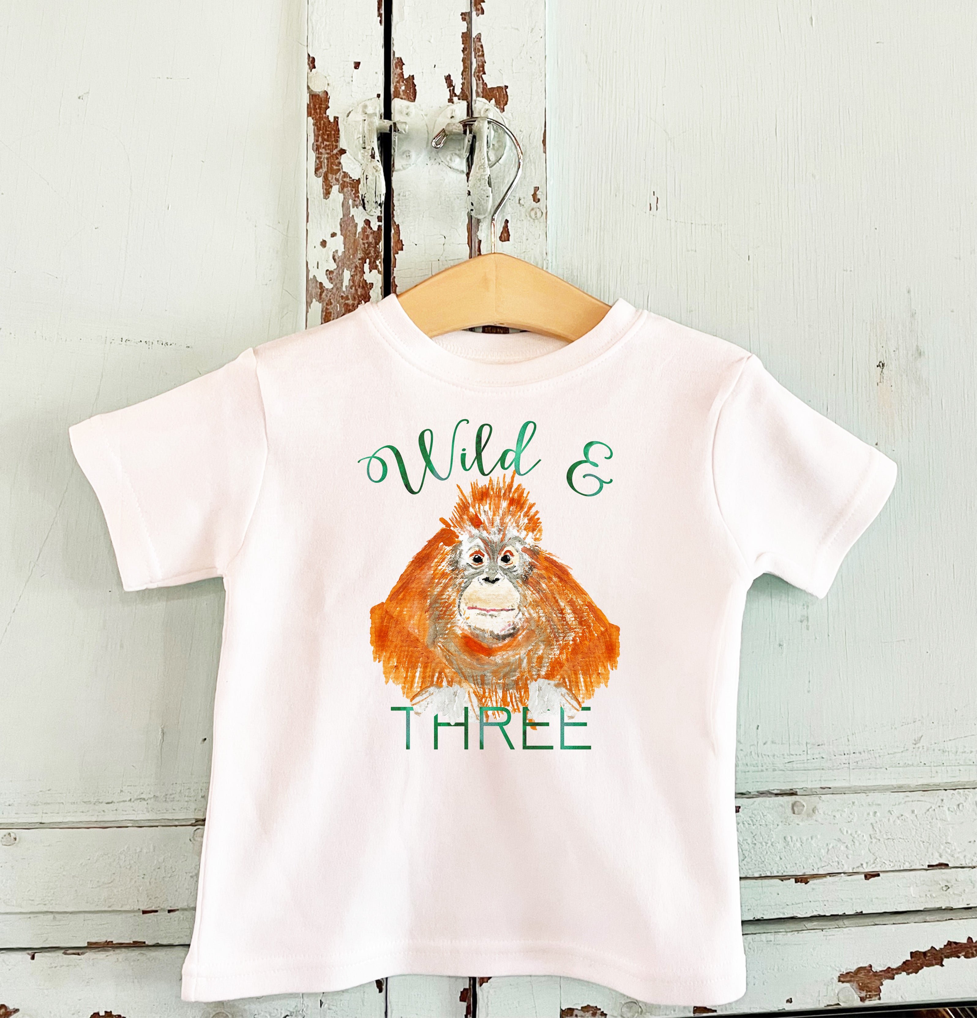 Wild and Three! Birthday Tee