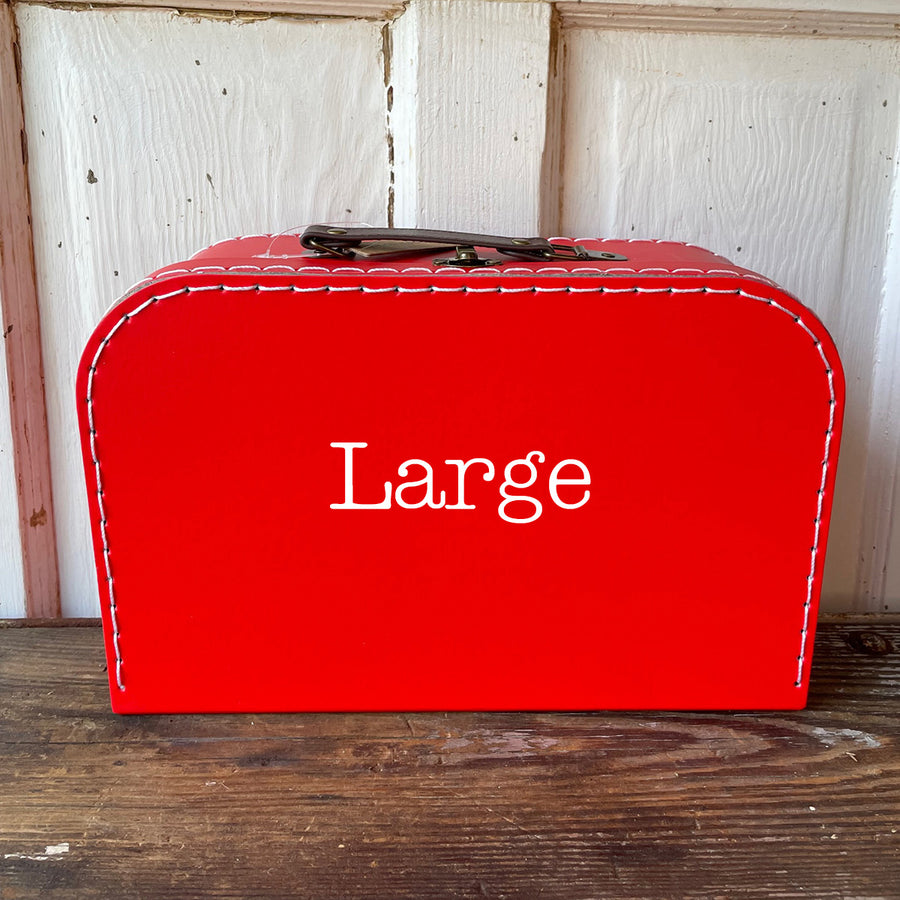 Red Cardboard Suitcases (RETAIL ONLY!)