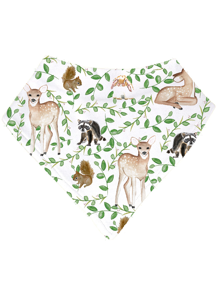 Deer Collage Baby Bandana Bib