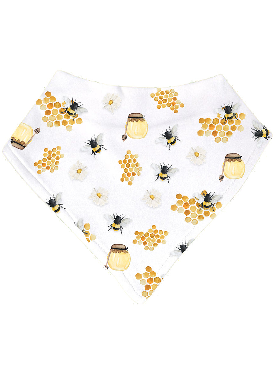 Honey and Bees Baby Bandana Bib