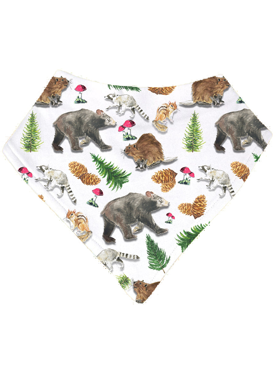 Woodland Animals Baby Bandana Bib