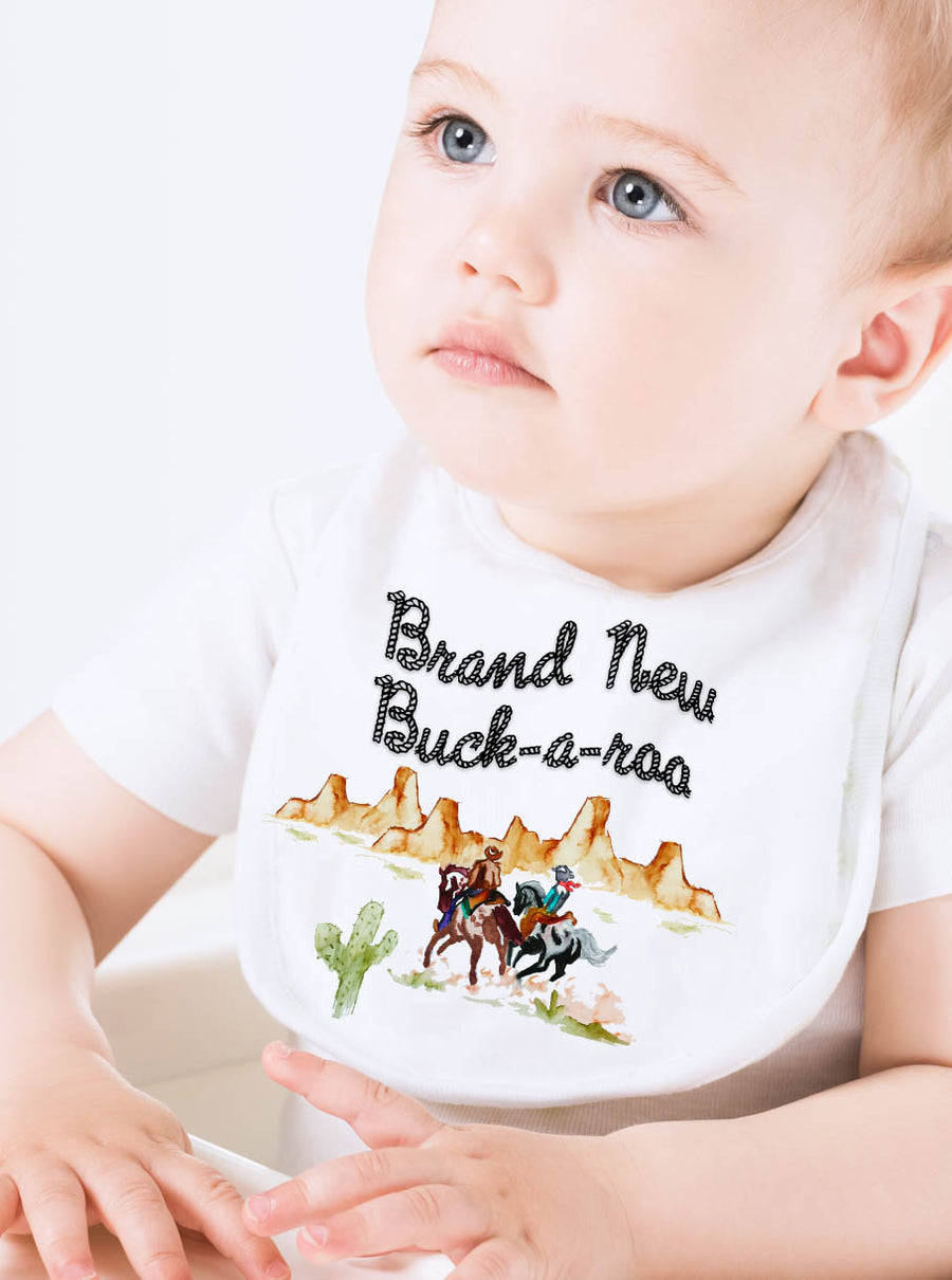 Brand New Buck-a-roo Baby Bib
