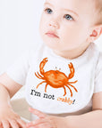 Too Cute To Be Crabby Baby Bib