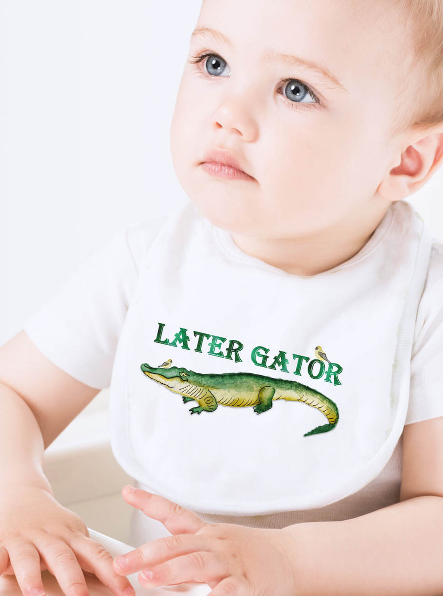 Later Gator Baby Bib