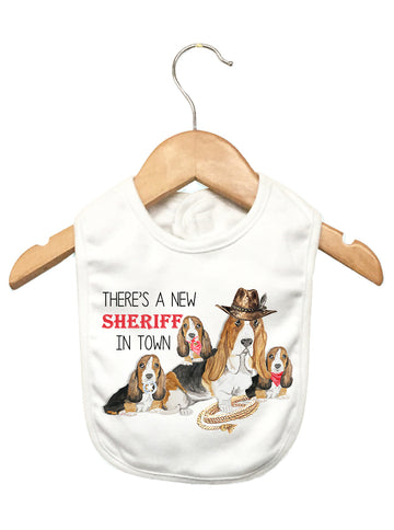 There's a new sheriff in town Baby Bib