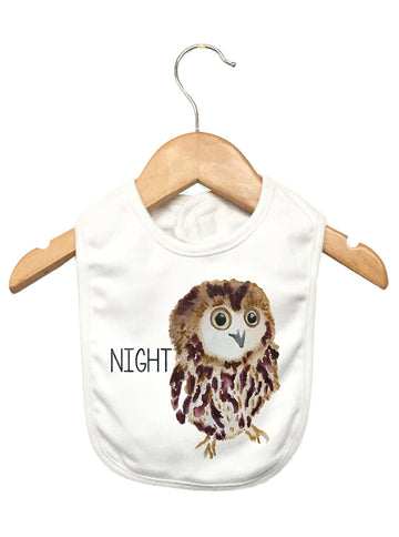 Night Owl Baby Bib