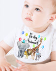 Party Animal Colorful Baby Bib