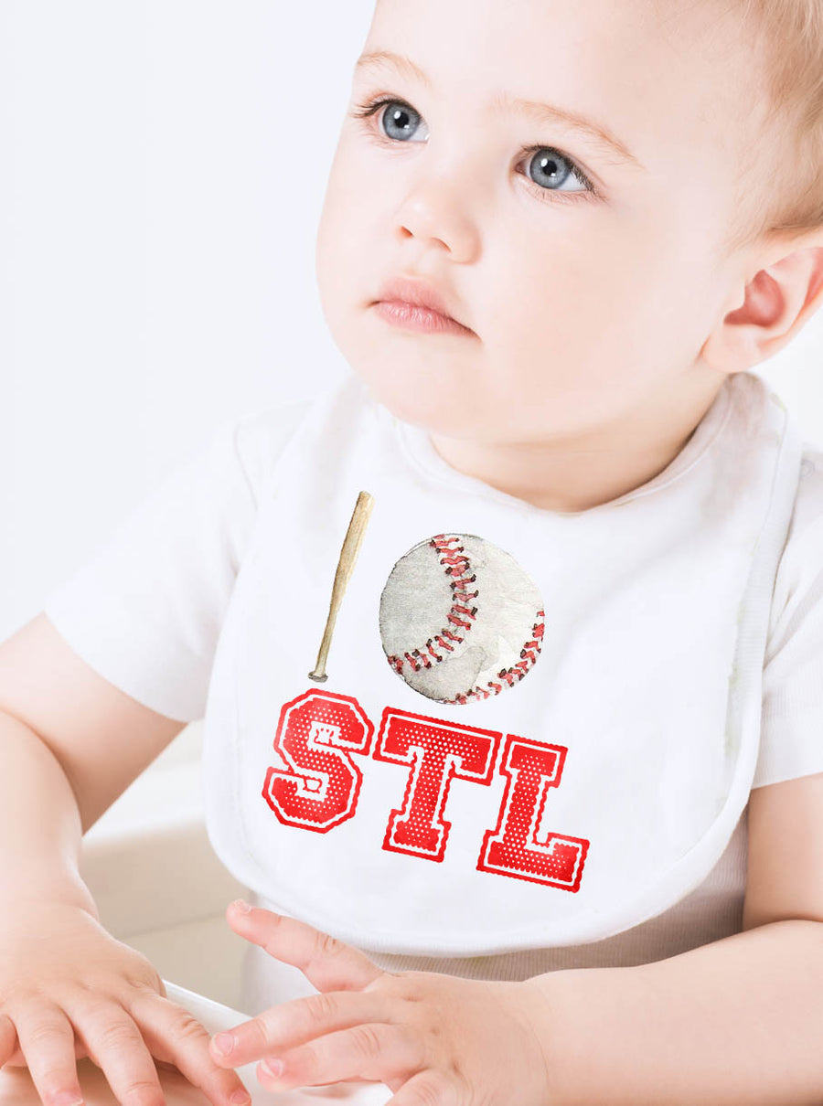 St. Louis Baseball Baby Bib
