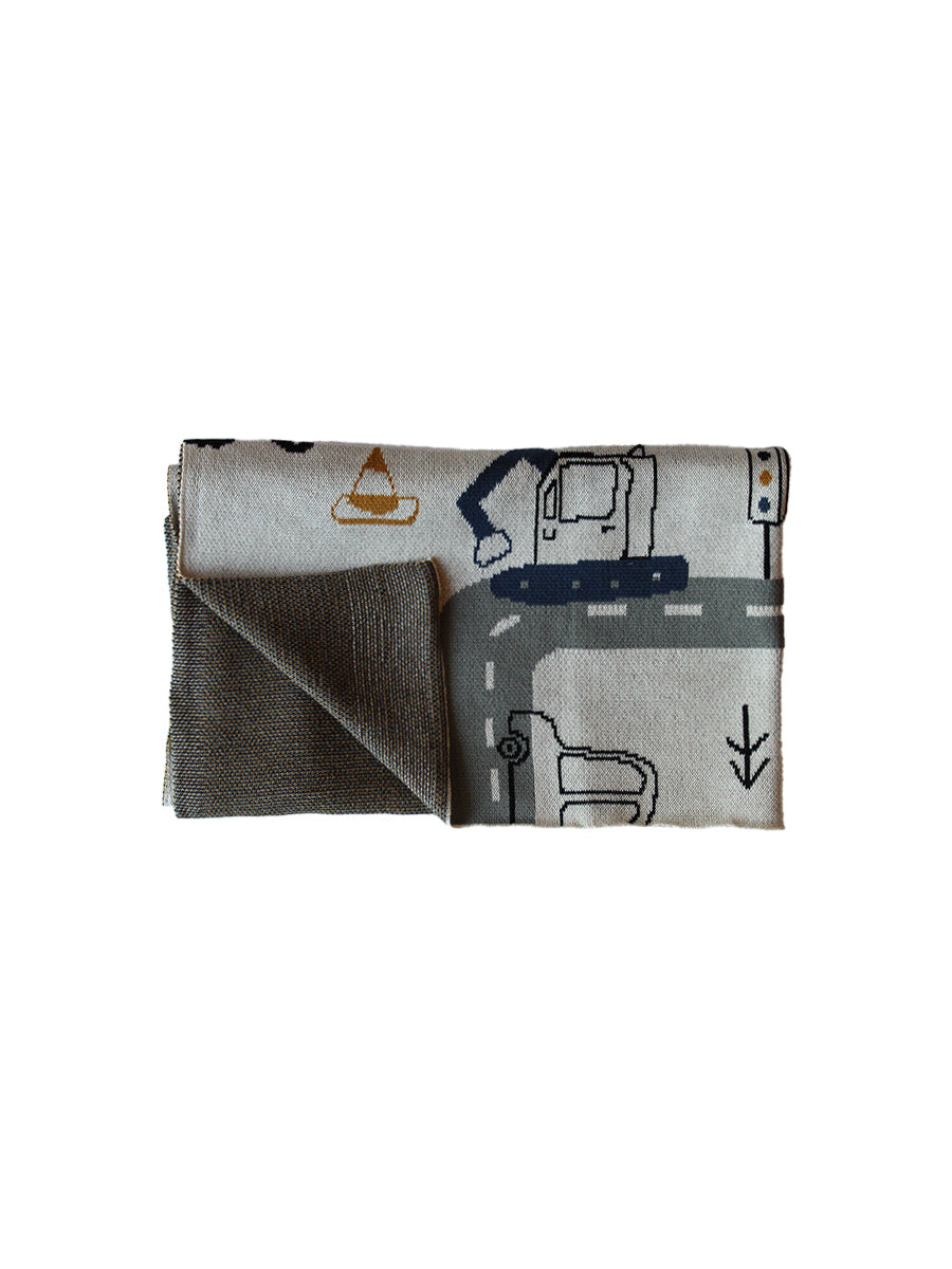 Car and Road Baby Blanket
