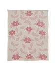 Pink Flowers Baby Blanket