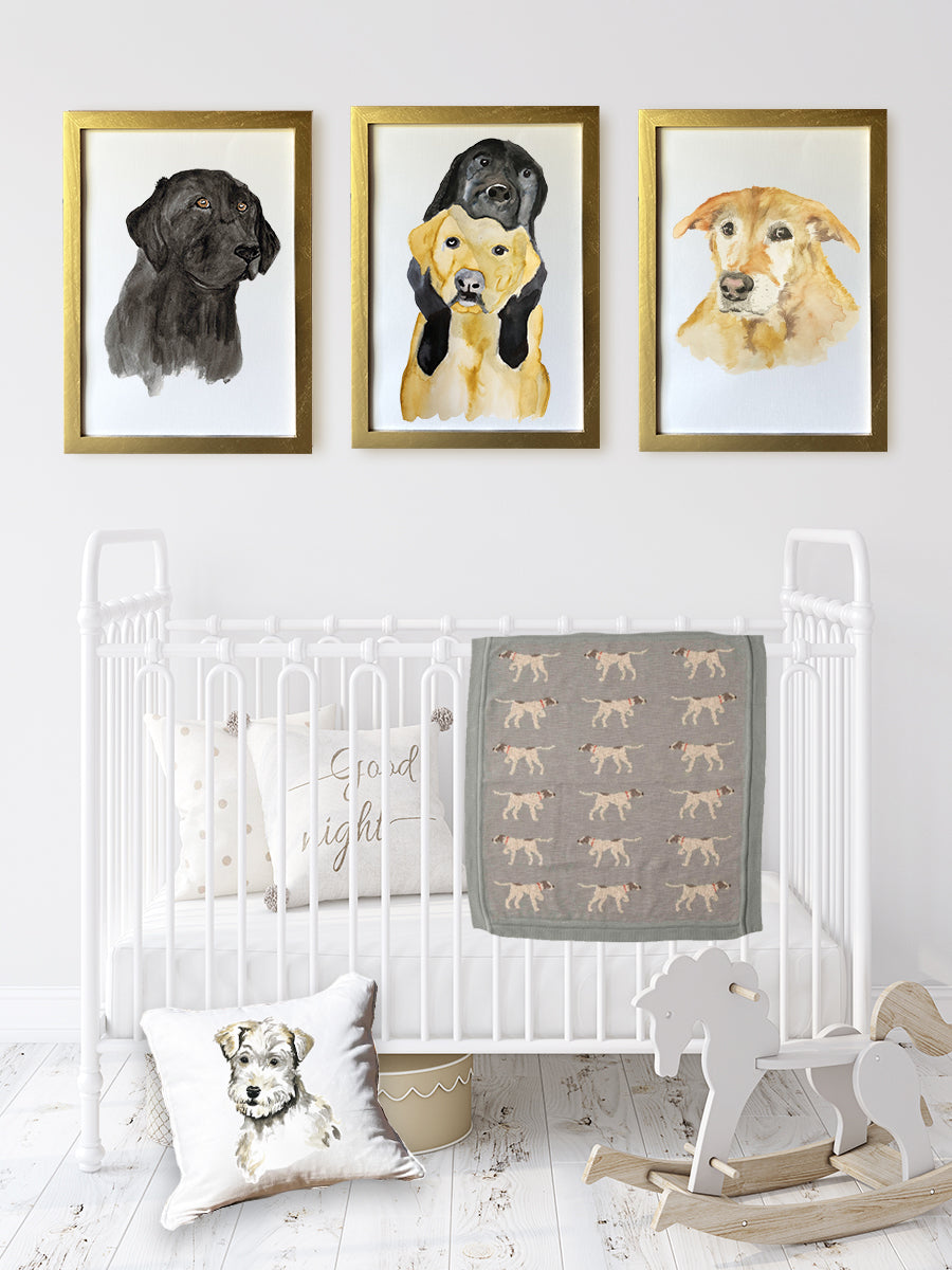 Hunting Dog Baby Blanket