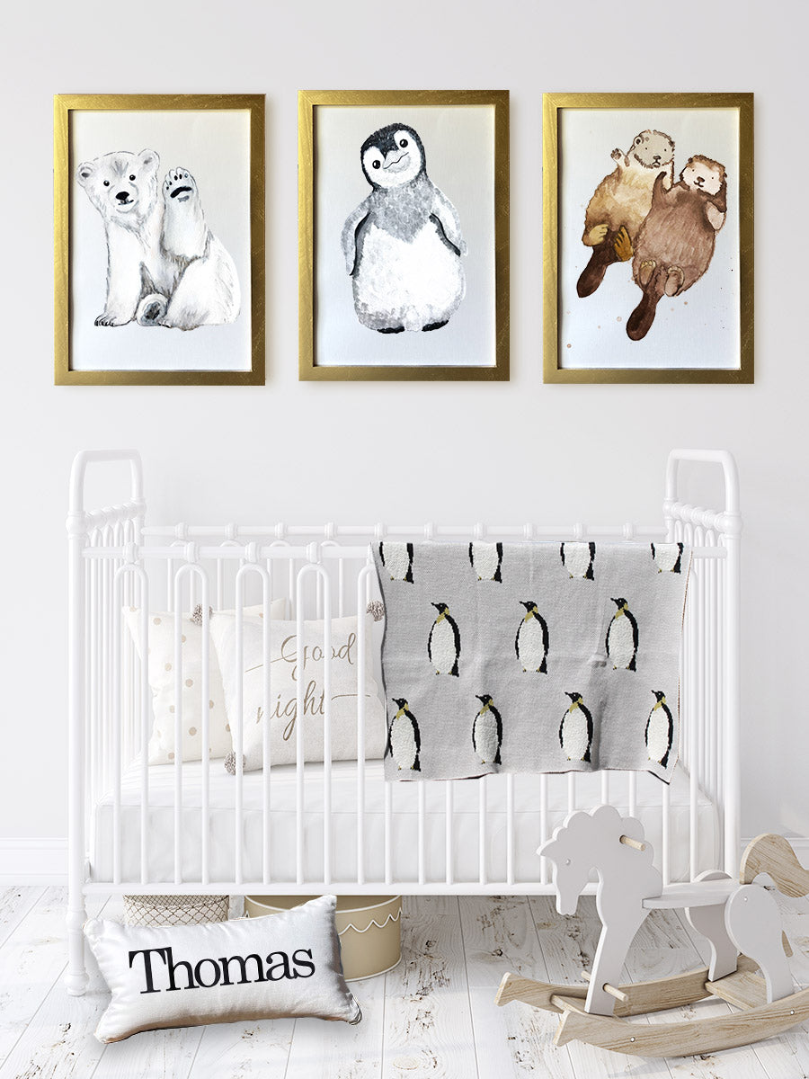 Penguin Baby Blanket