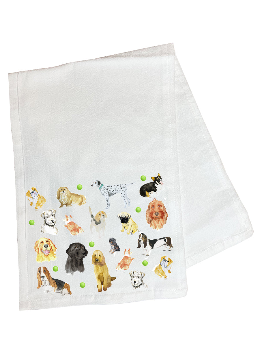 Dog Collage Burp Cloth