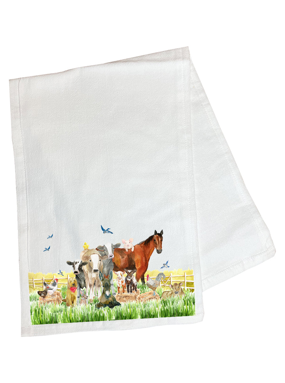 Burp Cloth Farm Friends