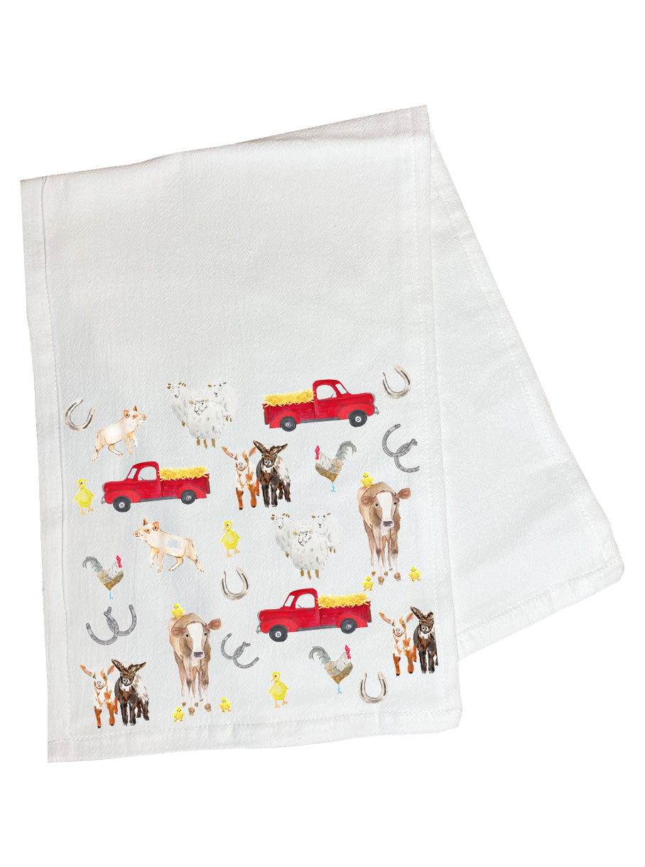 Farm Collage Burp Cloth