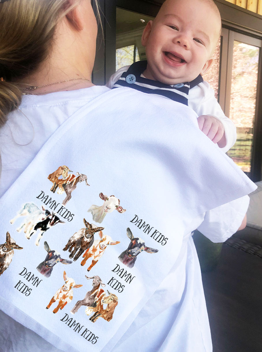 Damn Kids Burp Cloth
