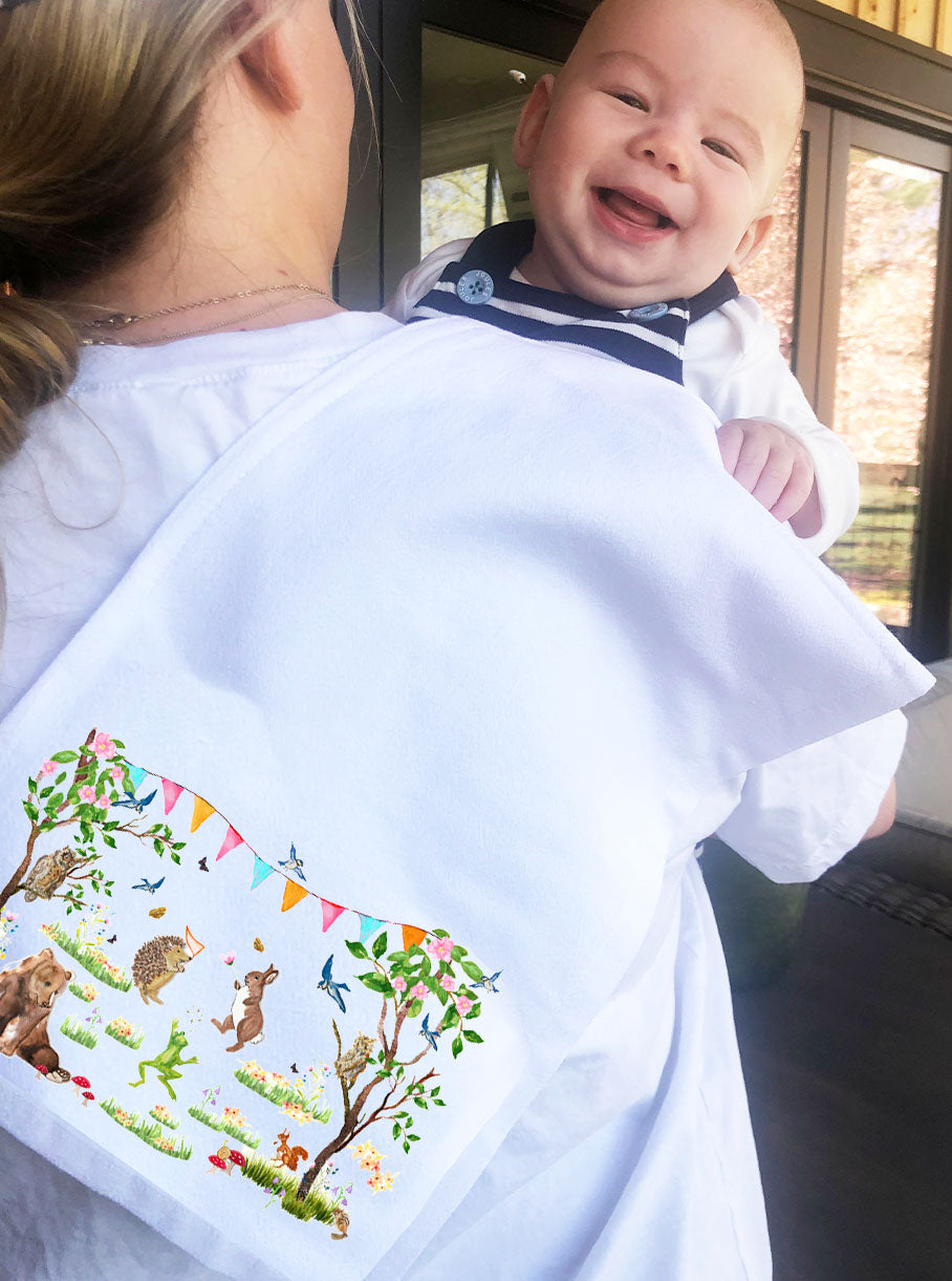 Woodland Dance Burp Cloth