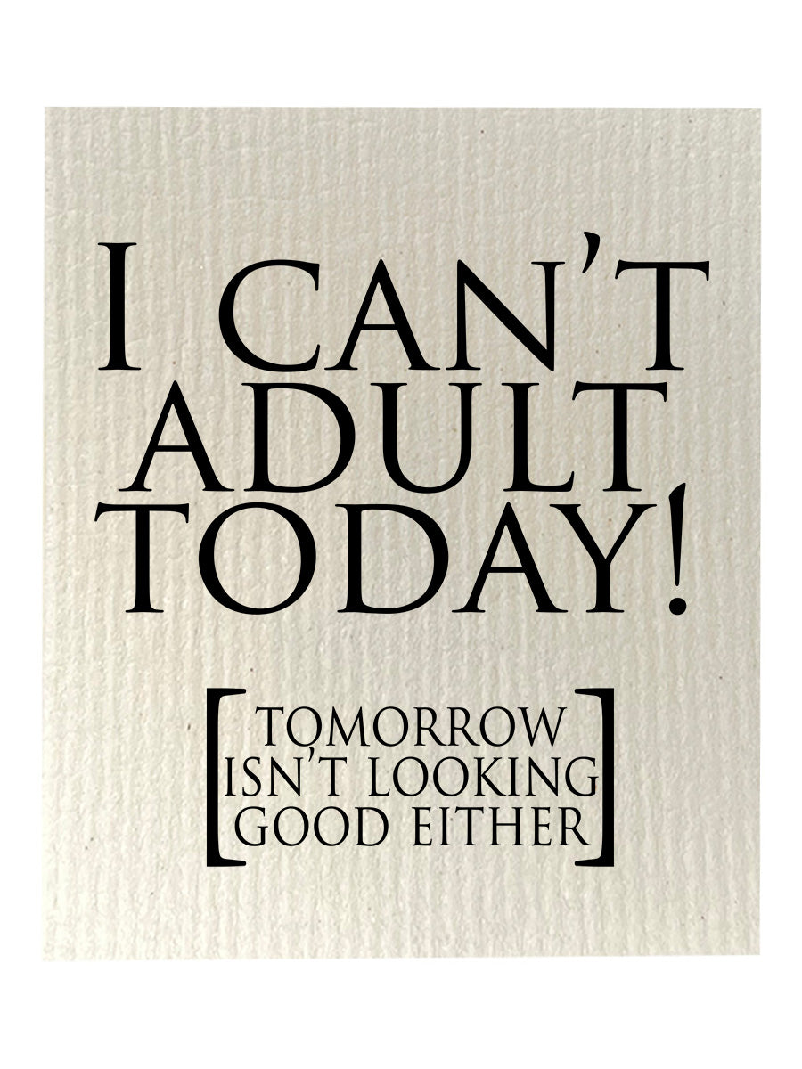 Can't Adult Dishcloth Set