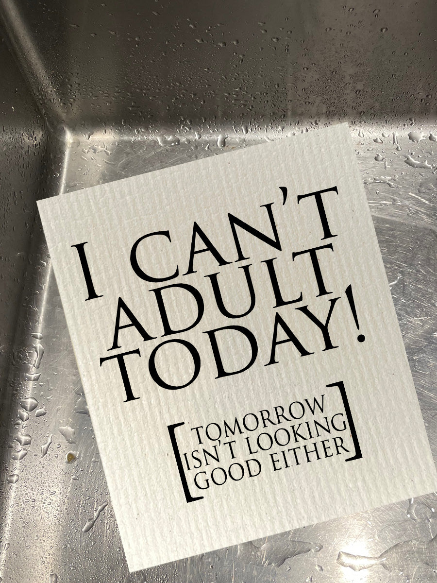 Can't Adult Dishcloth Set