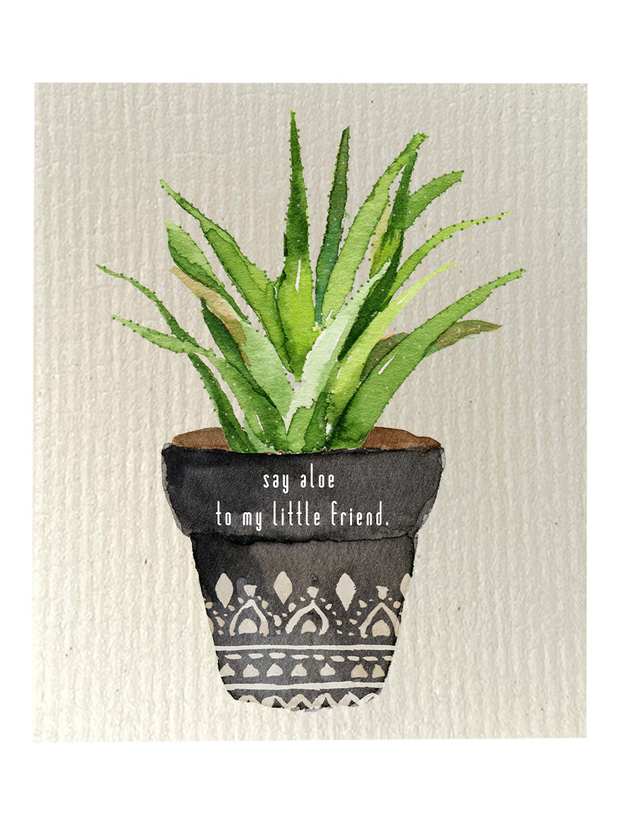 Say Aloe To My Little Friend Dishcloth Set