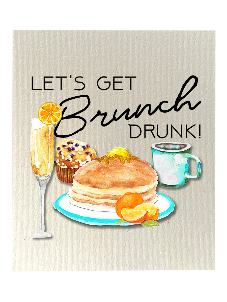 Brunch Drunk Dishcloth Set
