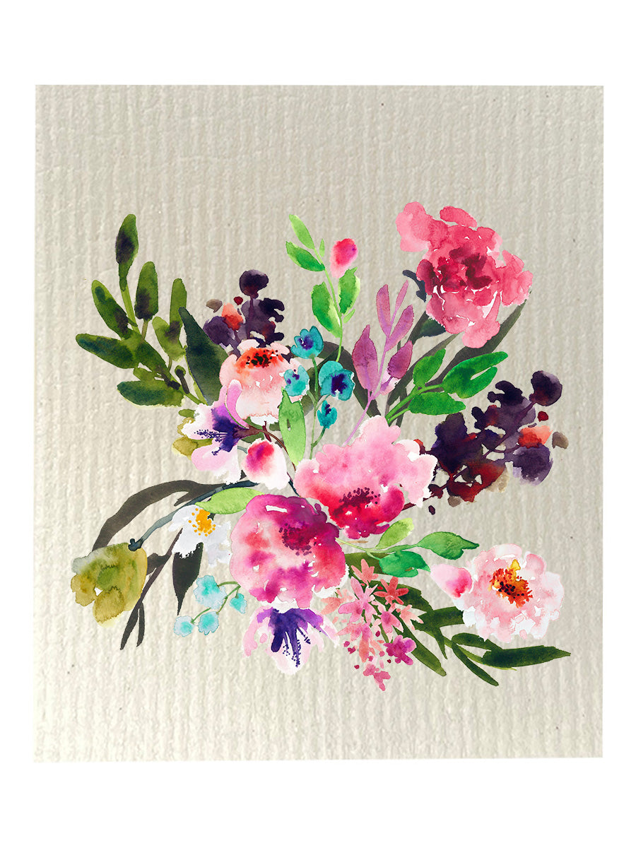 Floral Bouquet Dishcloth Set