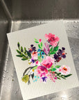 Floral Bouquet -  Bio-degradable Cellulose Dishcloth Set of 2