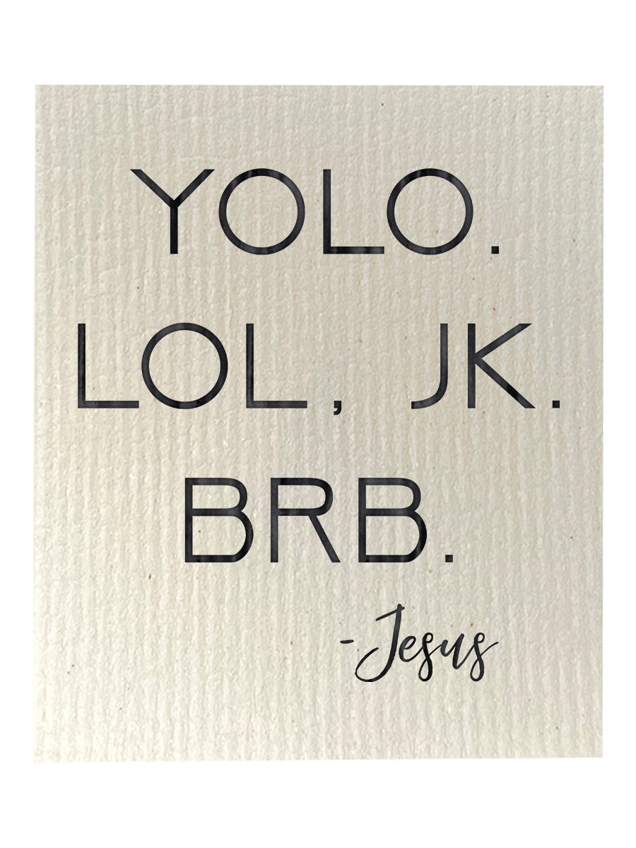 Be Right Back Jesus Dishcloth Set