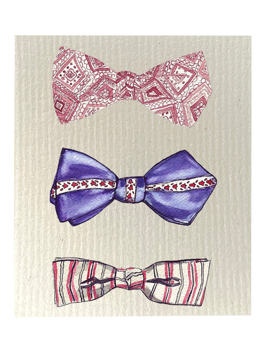 Bowties Dishcloth Set