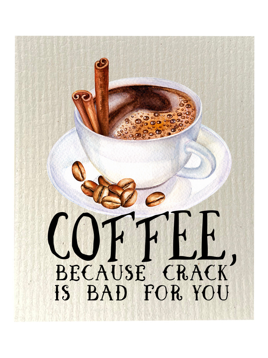 Coffee Crack Dishcloth Set