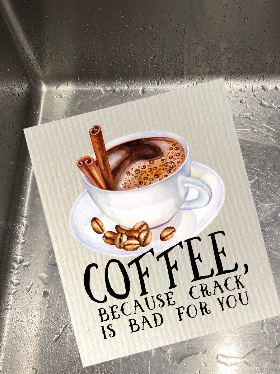 Coffee Crack Dishcloth Set