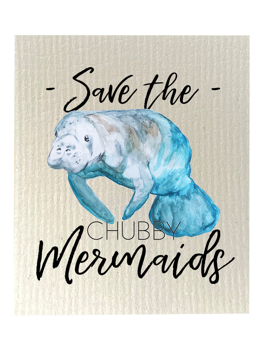 Chubby Mermaids Dishcloth Set