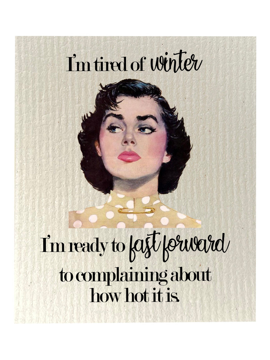 Tired Of Winter Dishcloth Set