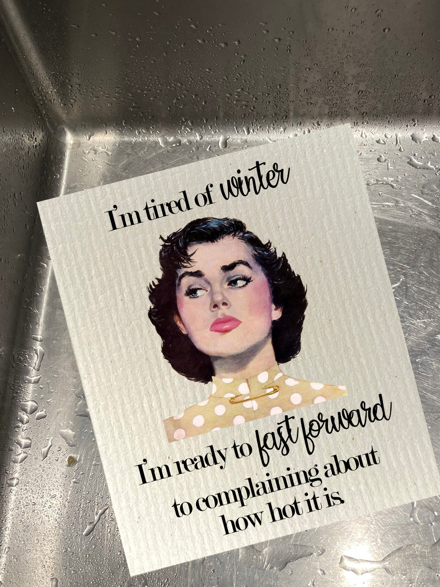 Tired Of Winter Dishcloth Set