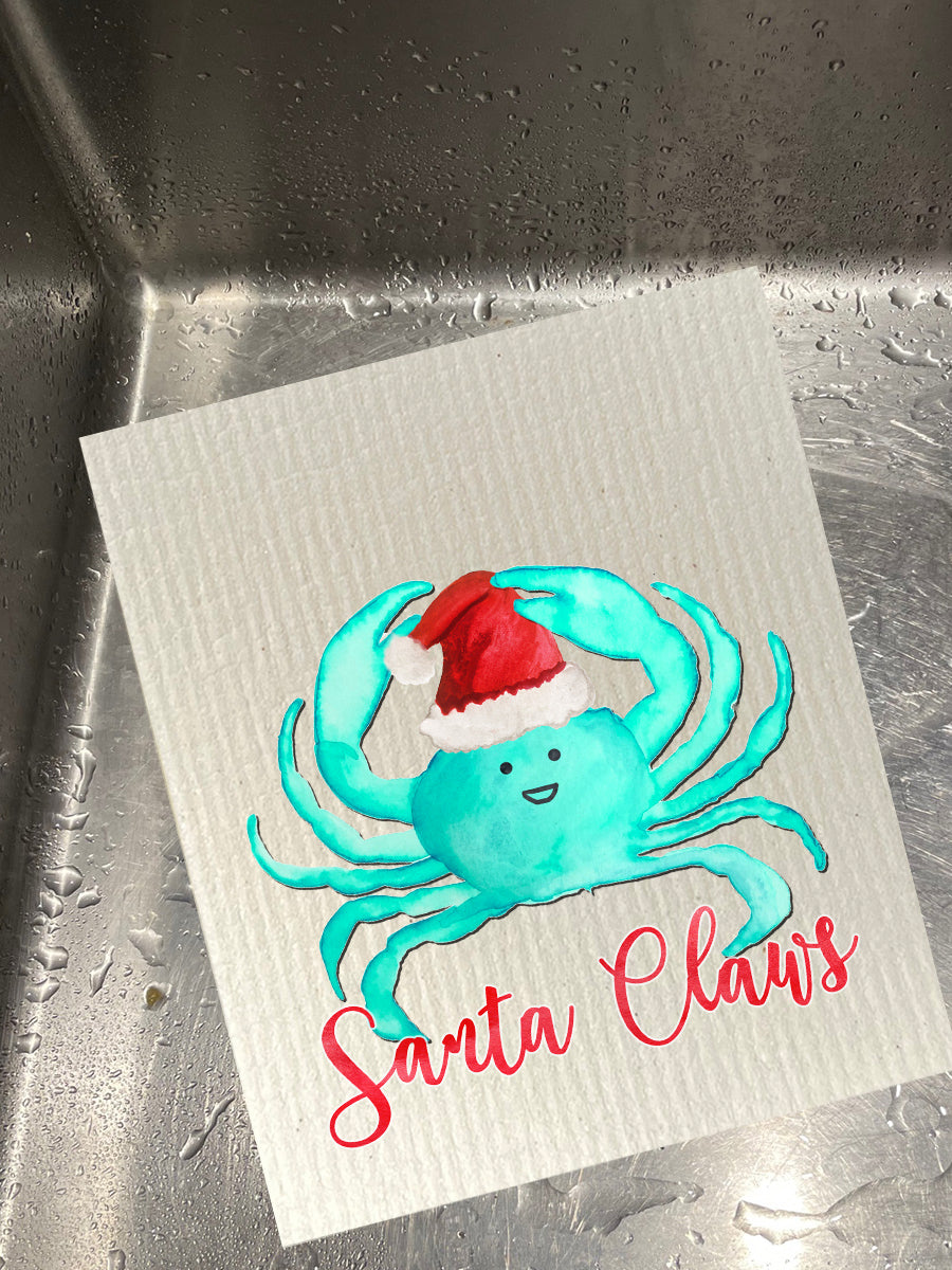 Santa Claws Dishcloth Set