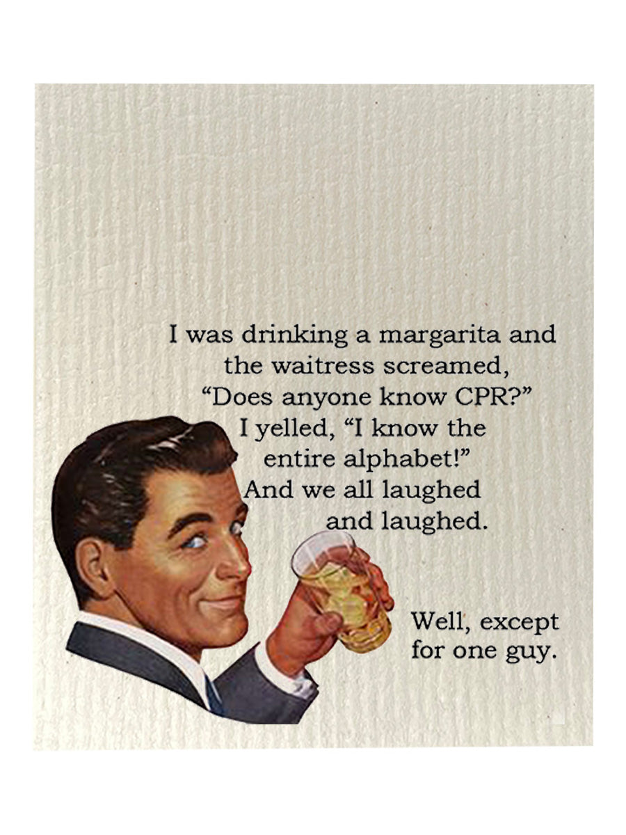 Does Anyone Know CPR? Dishcloth Set