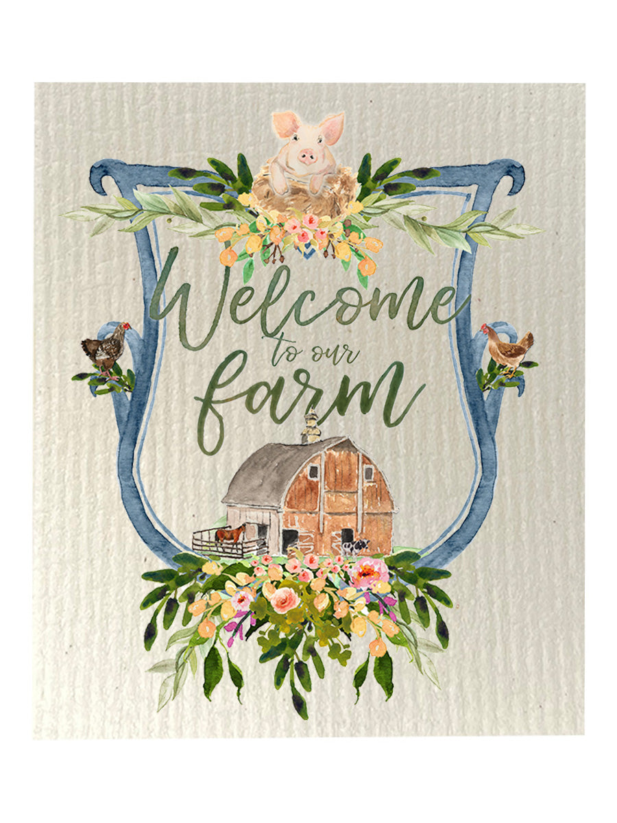 Welcome To Our Farm Dishcloth Set