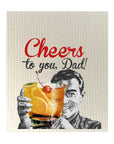 Cheers to Dad -  Bio-degradable Cellulose Dishcloth Set of 2