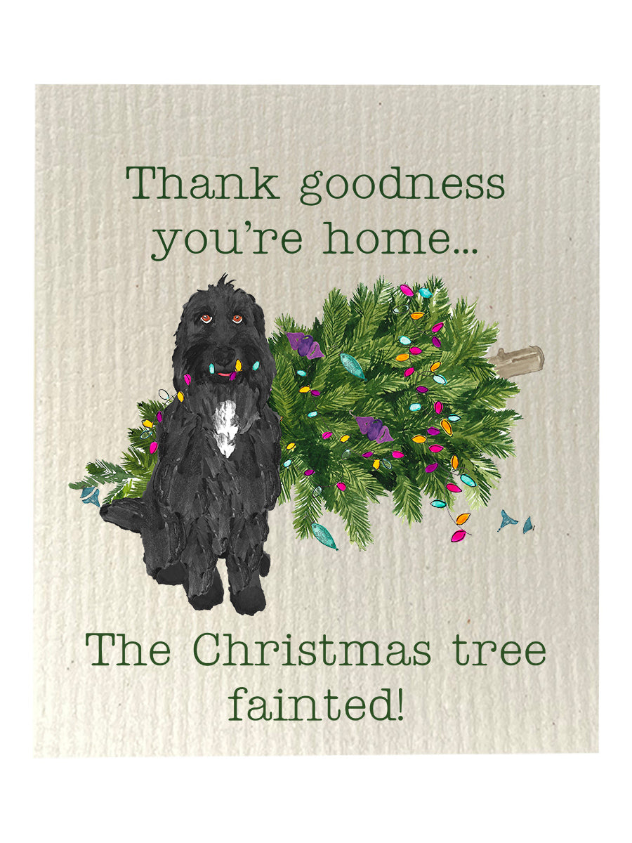 Christmas Tree Fainted Dishcloth Set