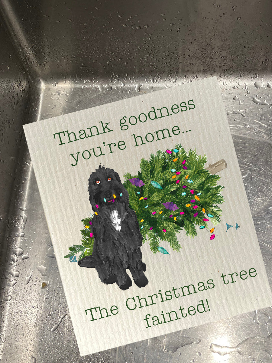 Christmas Tree Fainted Dishcloth Set