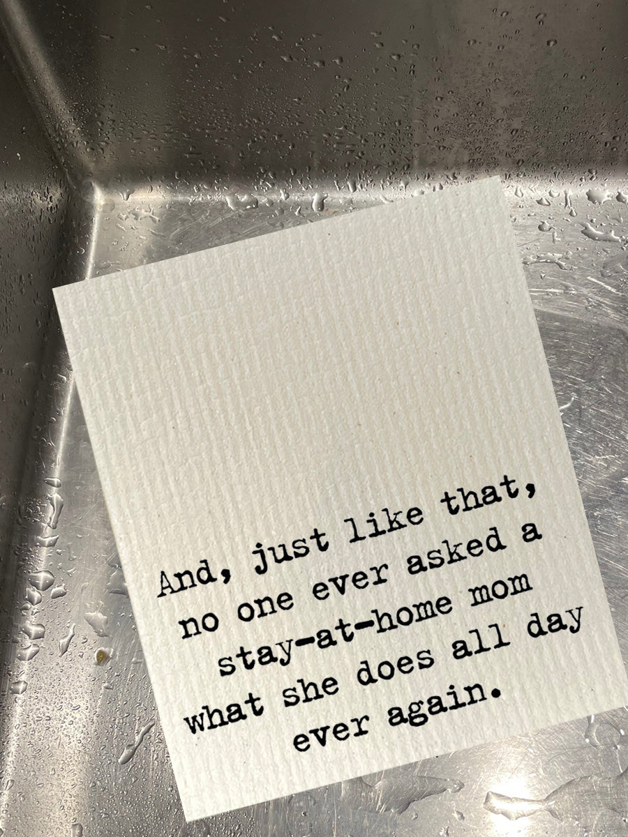 Stay At Home Mom Dishcloth Set