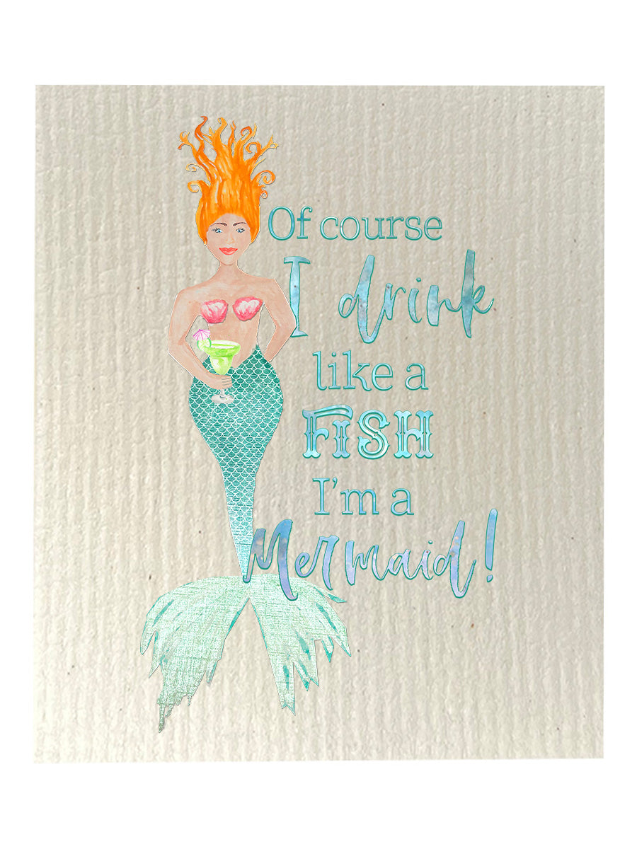 Drink Like A Fish Dishcloth Set