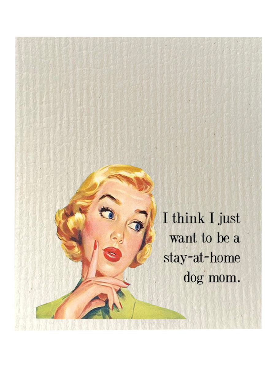 Stay At Home Dog Mom Dishcloth Set