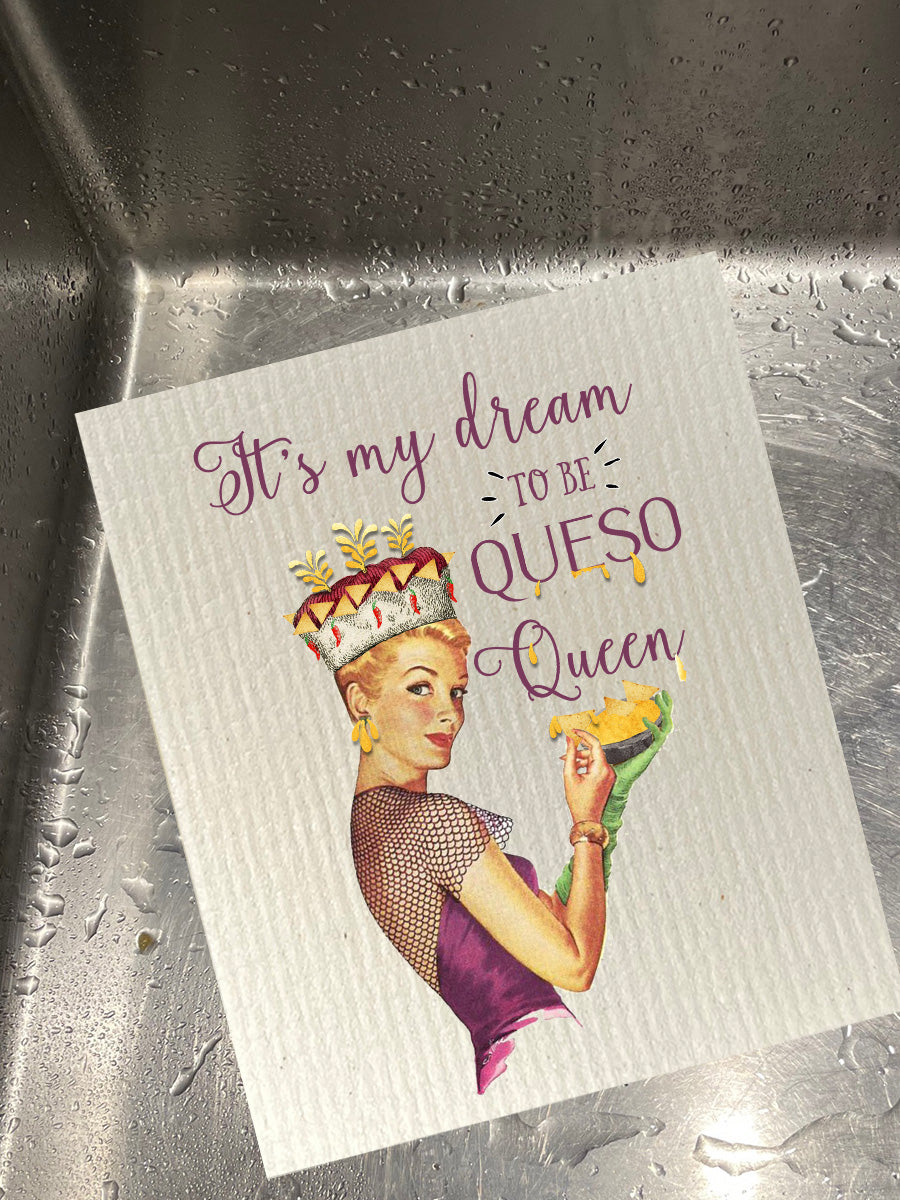Queso Queen Dishcloth Set
