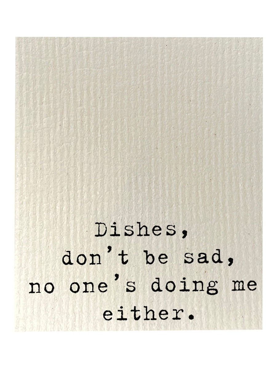Dishes Don't Be Mad Bio-degradable Cellulose Dishcloth Set of 2