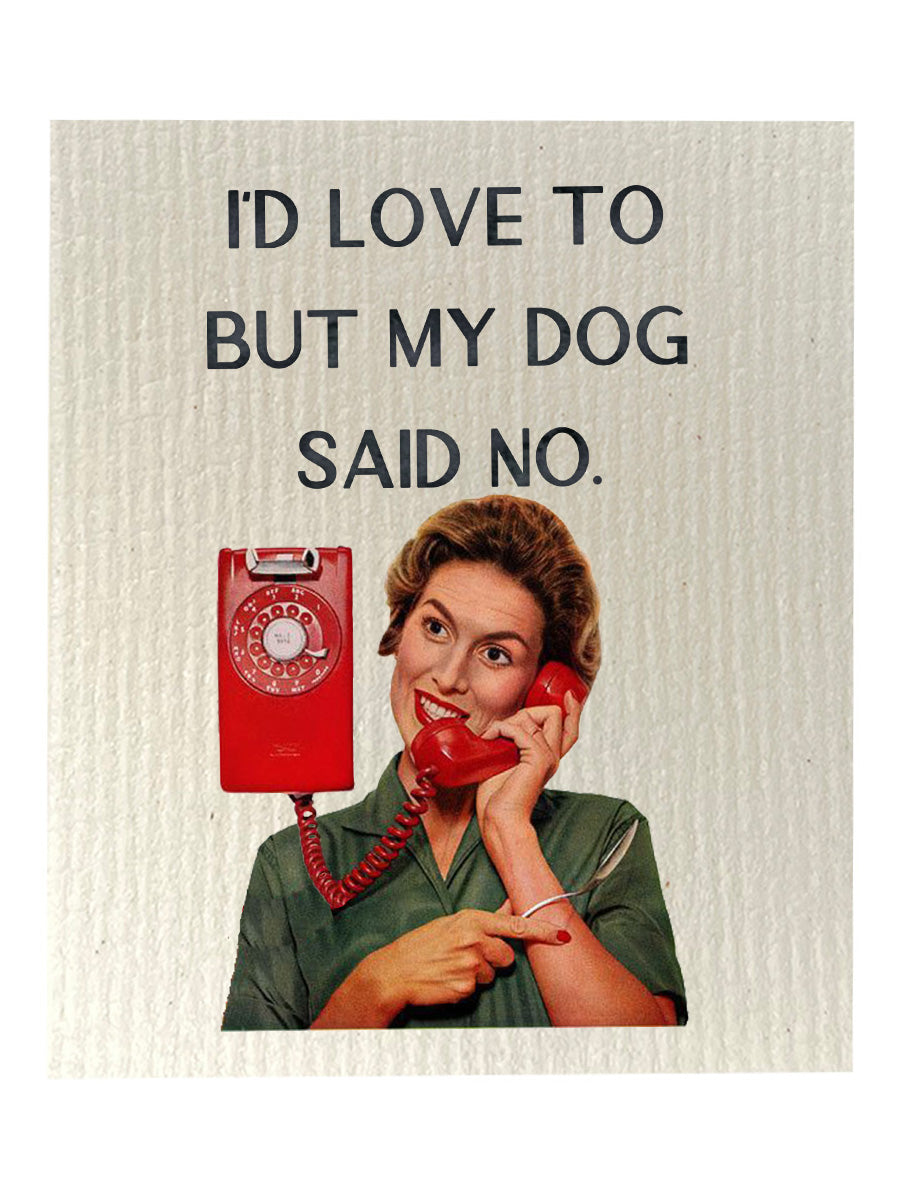 Dog Said No Dishcloth Set