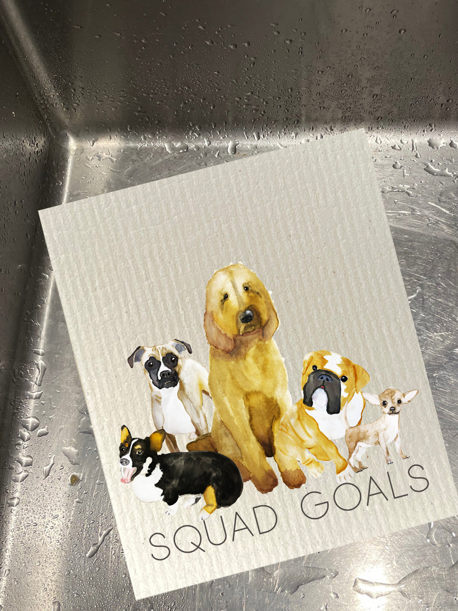 Dog Squad Goals Dishcloth Set