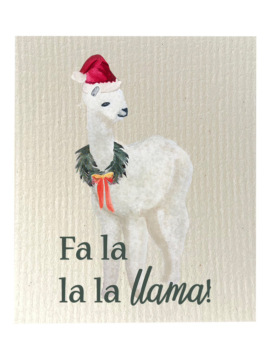 Fa la la llama Dishcloth Set