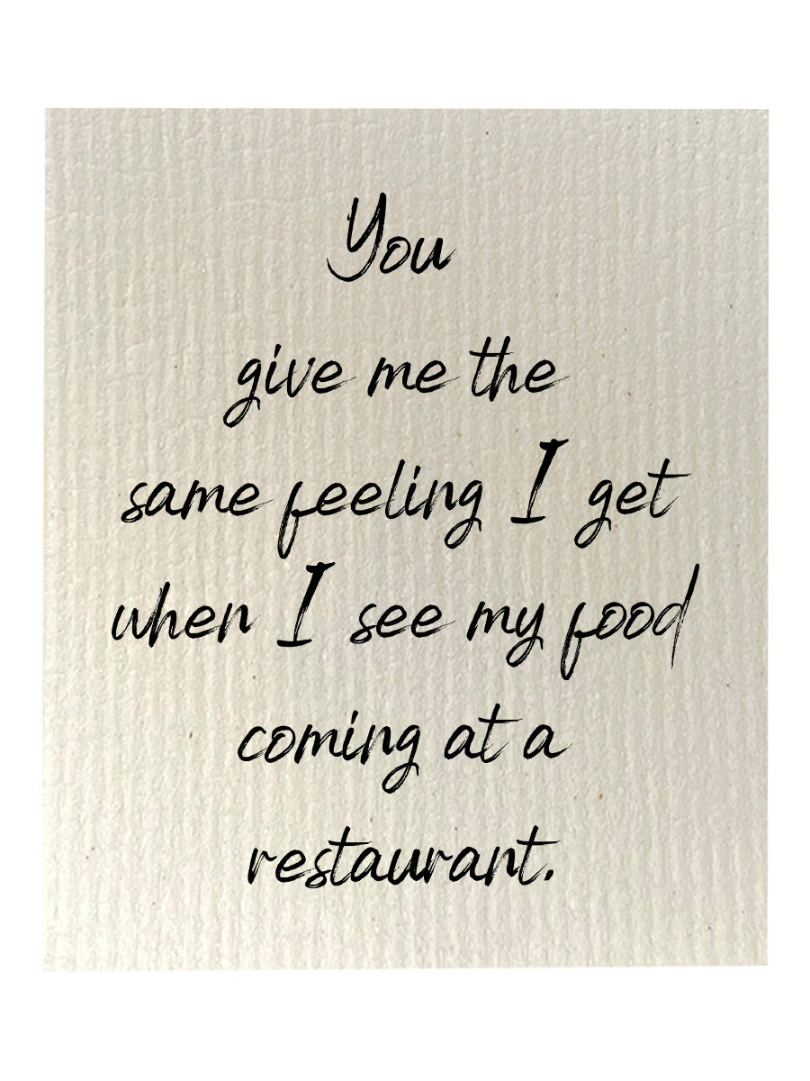 Food At A Restaurant Dishcloth Set